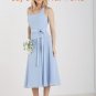 Baby Blue T-length Chiffon Bridesmaid Dress Evening Dress