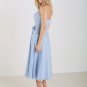 Baby Blue T-length Chiffon Bridesmaid Dress Evening Dress