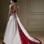 A-line Halter Neckline Backless Embroidery and Beads Wedding Dress Bridal Gown