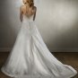 A-line Scoop Neckline Strapless Backless Embroidery and Beads Wedding Dress Bridal Gown