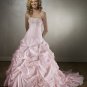 Pick-up Embroidery and Beads Taffeta Wedding Dress Bridal Gown