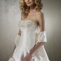 Pick-up Embroidery and Beads Taffeta Wedding Dress Bridal Gown