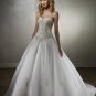 Ball Tuller Sweetheart Neckline Strapless Embroidery Beading Train Wedding Dress Bridal Gown