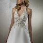 Halter Neckline Backless Embroidery Beading Wedding Dress Bridal Gown