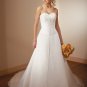 A-line Sweetheart Neckline Strapless Applique  beading Wedding Dress Bridal Gown