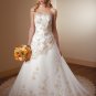 A-line Strapless Tuller Appliques Beading Wedding Dress Bridal Gown