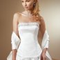 Pick-up Backless Strapless Beading Wedding Dress Bridal Gown