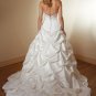 Pick-up Backless Strapless Beading Wedding Dress Bridal Gown