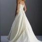 New Design Strapless Appliques and Beading Chiffon Wedding Dress Bridal Gown