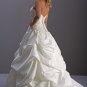 Halter Strap Pick-up Applique Beading Wedding Dress Bridal Gown