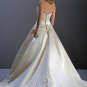 Sweetheart Neckline Strapless Applique Beading Wedding Dress Bridal Gown