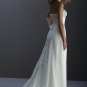 White/Ivory Strapless Chiffon Beading Wedding Dress Bridal Gown