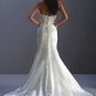 Mermaid Scoop Neckline Strapless Wedding Dress Bridal Gown