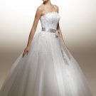 Ball Spaghetti Strap Beading Wedding Dress Bridal Gown