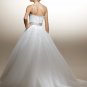 Ball Spaghetti Strap Beading Wedding Dress Bridal Gown