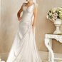 A-line V-neckline Appliques Beading Wedding Dress Bridal Gown