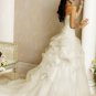 Straight Neckline Strapless Tuller Appliques Beading Wedding Dress Bridal Gown
