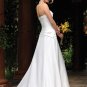 A-line Scoop Neckline Strapless Wedding Dress Bridal Gown