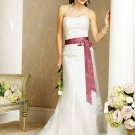 Sweetheart Neckline Strapless Appliques Tuller Wedding Dress Bridal Gown