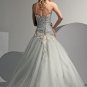 Sweetheart Neckline Strapless Appliques Beading Wedding Dress Bridal Gown