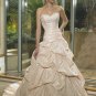 Sweetheart Neckline Strapless Pick-up Appliques Beading Wedding Dress Bridal Gown