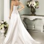 A-line Strapless Beading Wedding Dress Bridal Gown