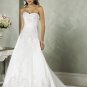A-line Sweetheart Neckline Appliques Beading Sweep Train Wedding Dress Bridal Gown