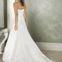 A-line Sweetheart Neckline Appliques Beading Sweep Train Wedding Dress Bridal Gown