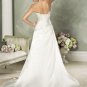 A-line Straight Neckline Strapless Wedding Dress Bridal Gown