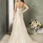Champagne Halter Neckline Beading Wedding Dress Bridal Gown