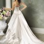 Scoop Neckline Strapless Appliques Beading  Wedding Dress Bridal Gown