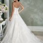 Spaghetti Strap Appliques Organza  Wedding Dress Bridal Gown
