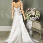 Mermaid Scoop Neckline Strapless Appliques Beading  Wedding Dress Bridal Gown