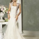 Sexy Mermaid Appliques Jacket  Custom made Wedding Dress Bridal Gown