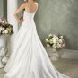 Custom made Spaghetti Strap Taffeta Wedding Dress Bridal Gown