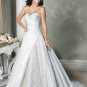Custom made V-neckline Strapless Embroidery Beading Wedding Dress Bridal Gown