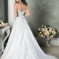 Custom made V-neckline Strapless Embroidery Beading Wedding Dress Bridal Gown