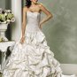 Custom made Pick-up Appliques Beading Lace up Wedding Dress Bridal Gown