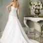 Scoop Neckline Beading Custom made  Wedding Dress Bridal Gown