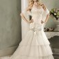 Mermaid V-neckline Strapless Beading Custom made Wedding Dress Bridal Gown