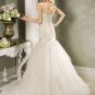 Mermaid V-neckline Strapless Beading Custom made Wedding Dress Bridal Gown