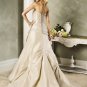Newly Strapless Appliques Beading Taffeta Custom made Wedding Dress Bridal Gown