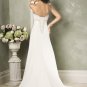 Classics V-neckline Spaghetti Strap Appliques Beading Chiffon Custom made Wedding Dress Bridal Gown