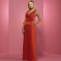 Red V-neckline Floor-length Beaded Bridesmaid Dress/Evening Dress/Home Coming