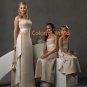 White/Ivory/Champagne Custom-made Bridesmaid Dress/Evening Dress/Home Coming