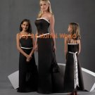 Black Custom-made Bridesmaid Dress/Evening Dress/Home Coming