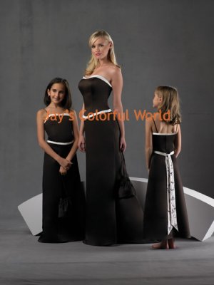 Black Custom-made Bridesmaid Dress/Evening Dress/Home Coming