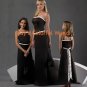 Black Custom-made Bridesmaid Dress/Evening Dress/Home Coming