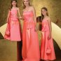 Custom-made Floor-length Strapless or Spaghetti Strap Bridesmaid Dress/Evening Dress/Home Coming