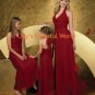 Custom-made Burgundy Halter Strap Bridesmaid Dress/Evening Dress/Home Coming